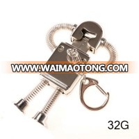 Metal Robot model USB 2.0 Memory Stick Flash pen Drive 8GB 16GB 32GB