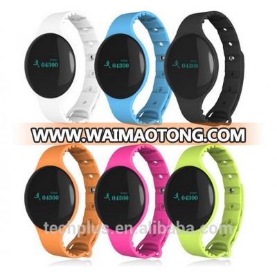 Hot Sale Anti Lost Wristband Bluetooth Fitness Band pedometer sports Wearable smart watch H8 with micro USB charging