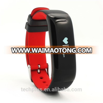 New Heart Rate Blood Pressure Monitor Healthy Sport Band Silicone Fitness Watch P1