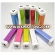 Cheap plastic Lipstick Power Bank promotional gift Portable One Battery Charger 2000mah 2200mah 2600mah