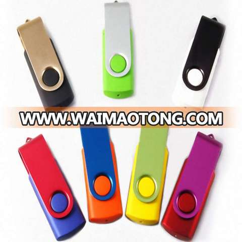 Pendrive USB2.0 2gb 4gb 8gb 16gb promotional swivel usb memory stick with custom logo printing customized twister USB 3.0 32GB